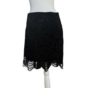 Elegant Black Lace Skirt